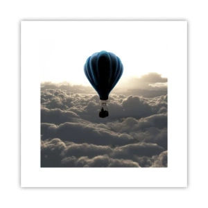 Poster - Viaggiatore sopra le nuvole - 30x30 cm