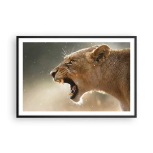 Poster in cornice nera - Prova a non ascoltare - 91x61 cm