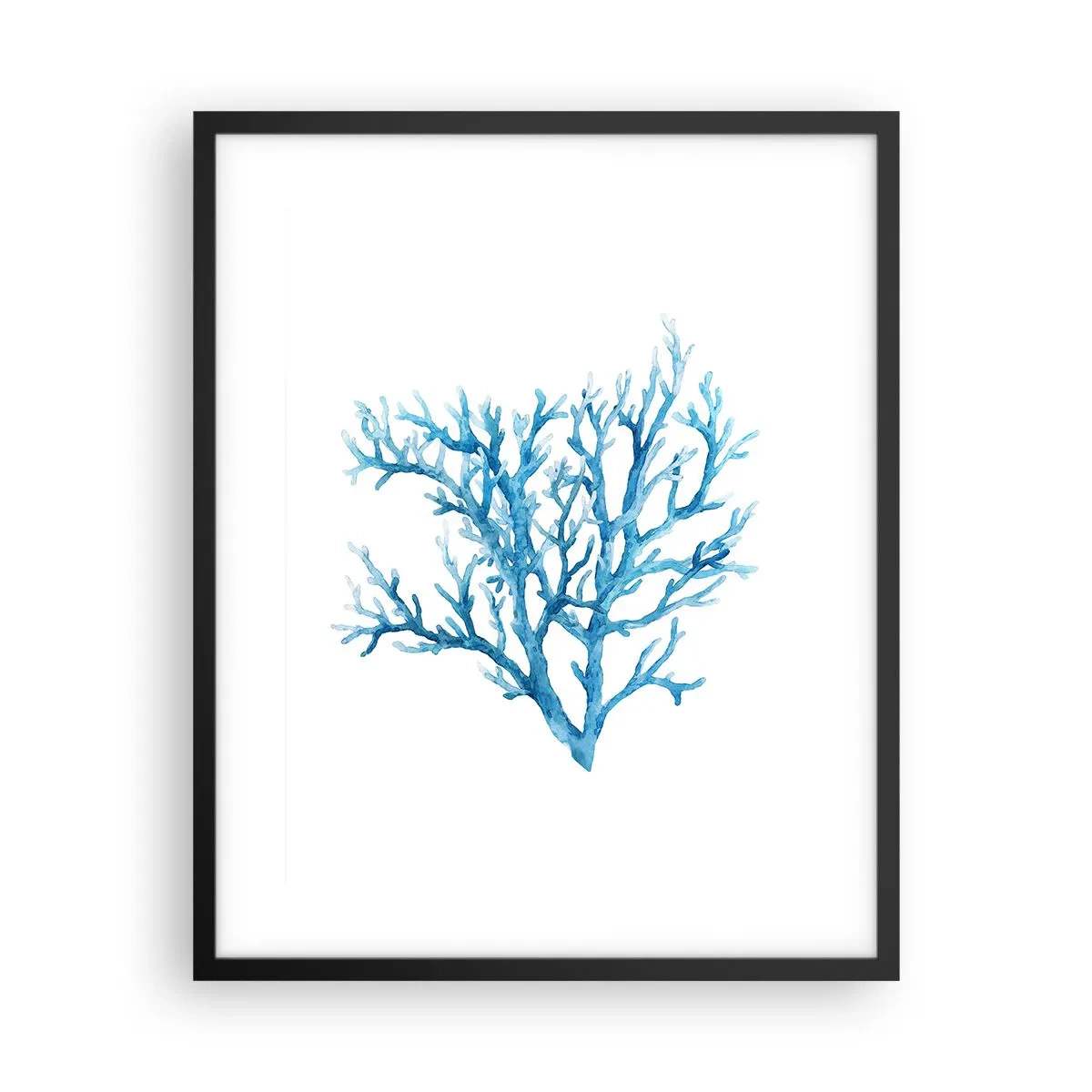 Poster in cornice nera - Filigrana marina - 40x50 cm