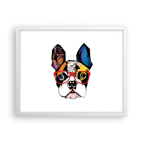 Poster in cornice bianca - Intellettuale - 50x40 cm