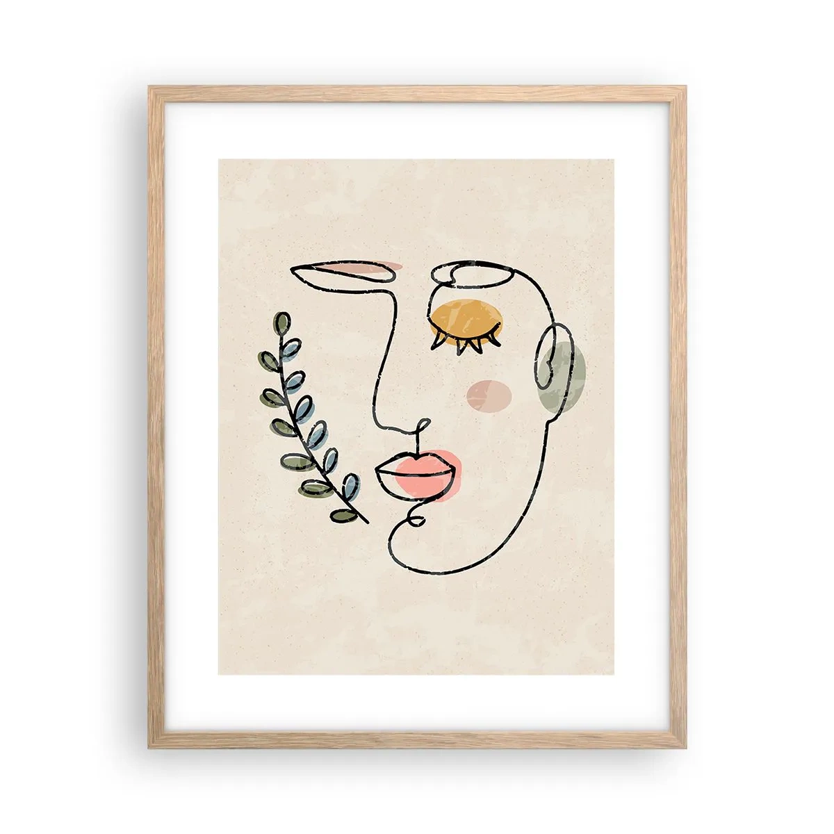 Poster in cornice rovere chiaro - La pace ritrovata - 40x50 cm