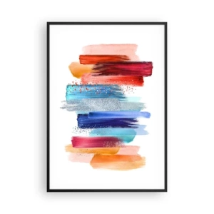 Poster in cornice nera - In alto e in basso - 70x100 cm