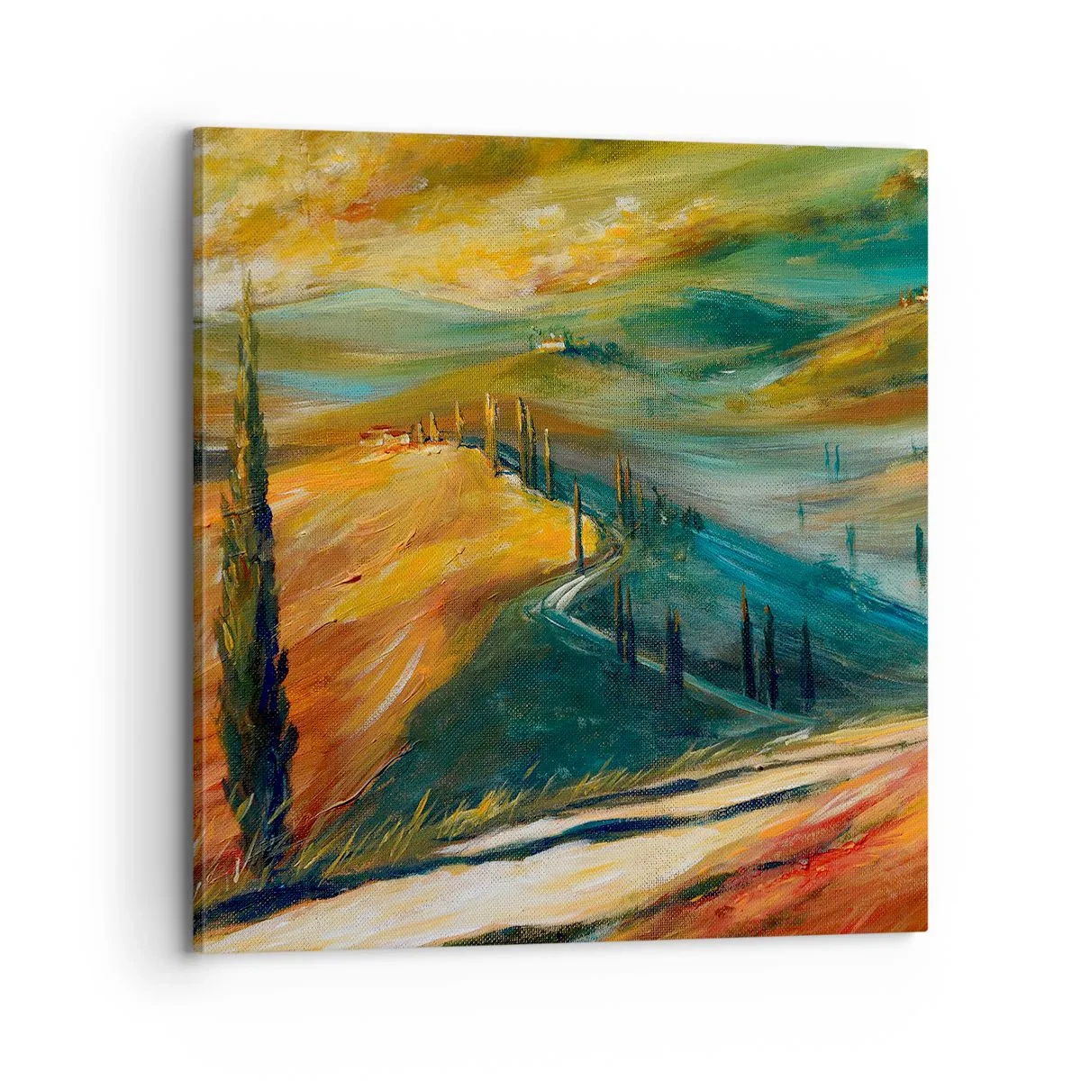 Quadro su tela - Stampe su Tela - Paesaggio toscano - 70x70 cm