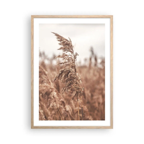 Poster in cornice rovere chiaro - Nei campi è già autunno - 50x70 cm