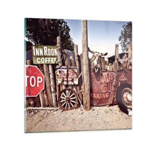 Quadro su vetro - E il tempo si è fermato - 30x30 cm