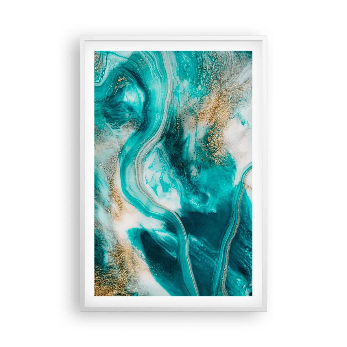 Poster in cornice bianca - Il fiume d'oro - 61x91 cm