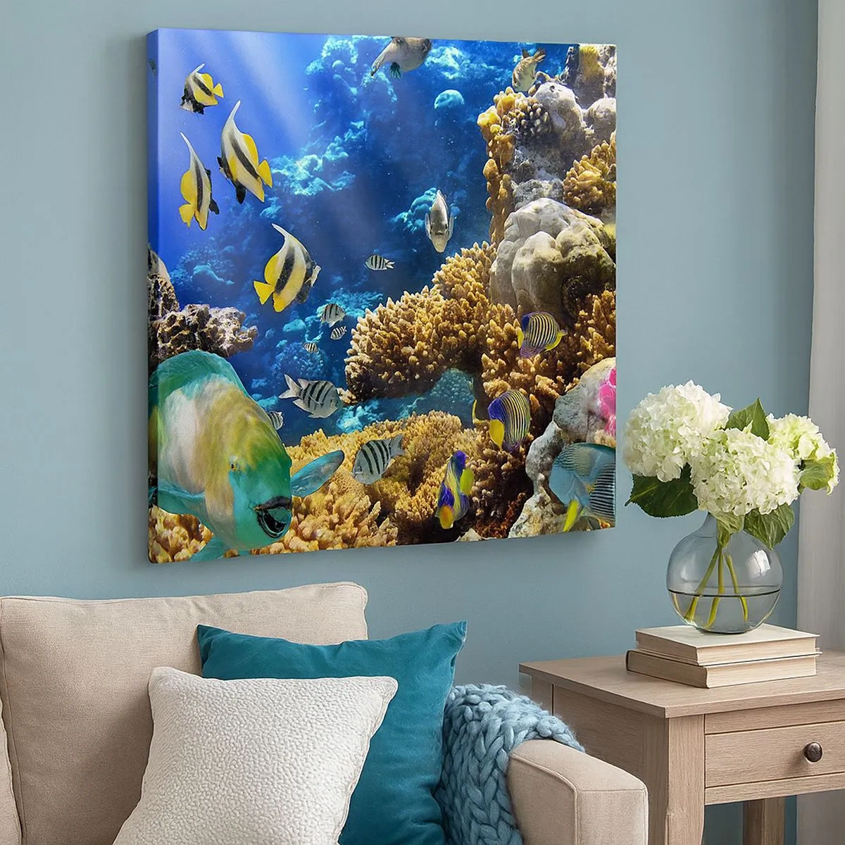 Quadro su tela - Stampe su Tela - Traffico intenso sulla via delle vacanze - 30x30 cm