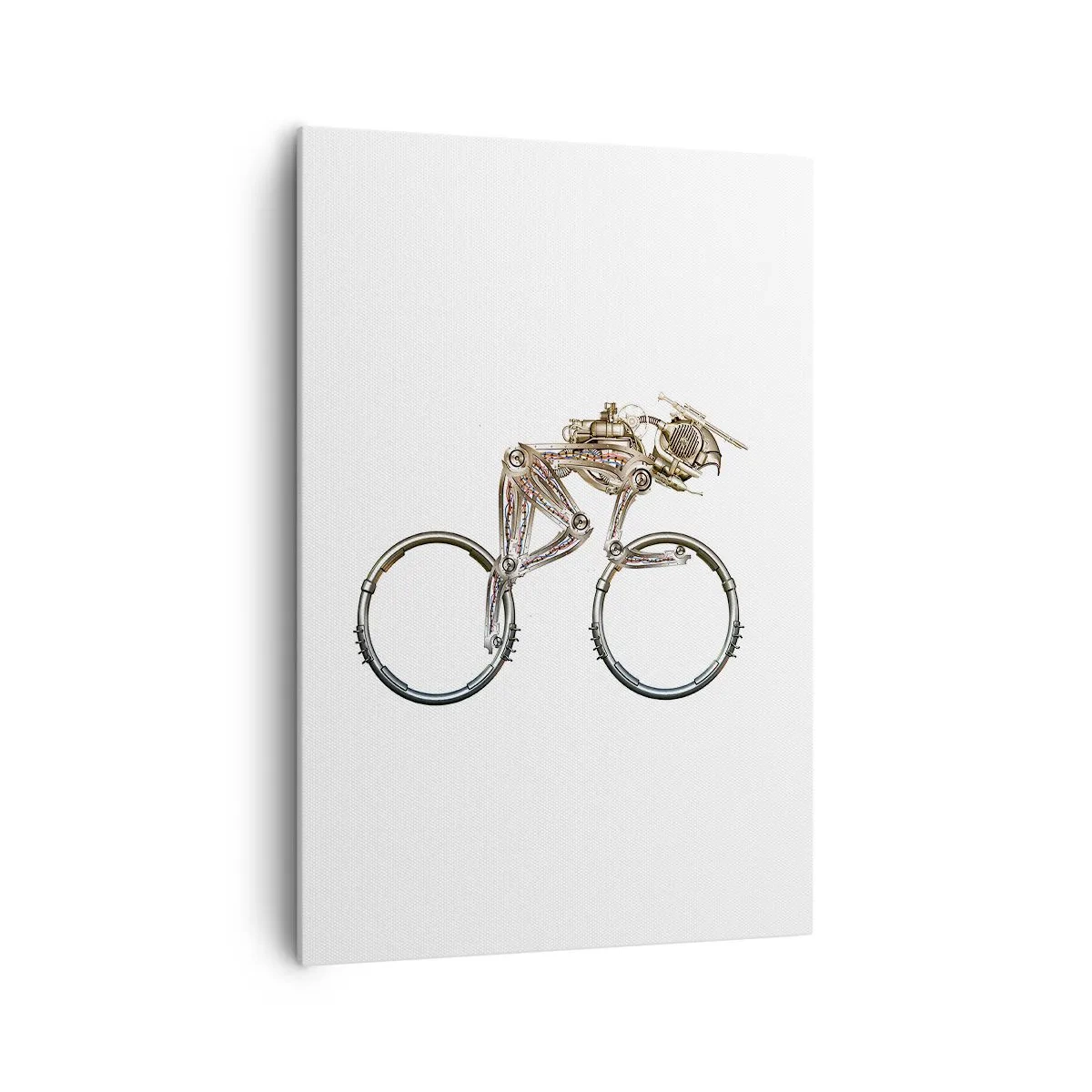 Quadro su tela - Stampe su Tela - Una bicicletta meccanica dal design futuristico - 70x100cm - Macchina perfetta - Decorazione murale moderna per soggiorno e camera da letto ARTTOR