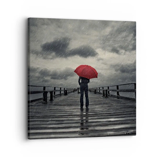 Quadro su tela - Stampe su Tela - Non importa che piove - 30x30 cm