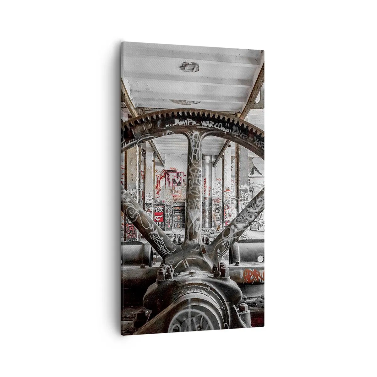 Quadro su tela - Stampe su Tela - La vita segreta della fabbrica - 55x100 cm