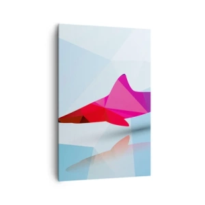 Quadro su tela - Stampe su Tela - Squalo nello spazio di cristallo - 80x120 cm