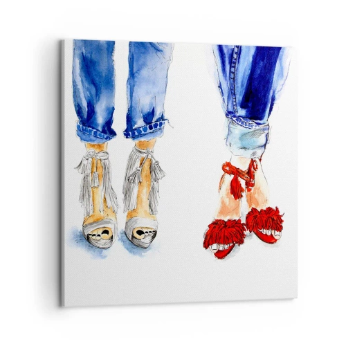 Quadro su tela - Stampe su Tela - Facciamo una passeggiata? - 50x50 cm