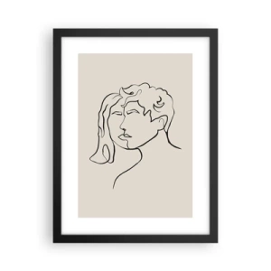 Poster in cornice nera - E divennero una cosa sola - 30x40 cm