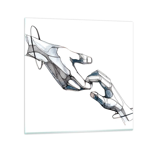 Quadro su vetro - Buon gesto - 60x60 cm