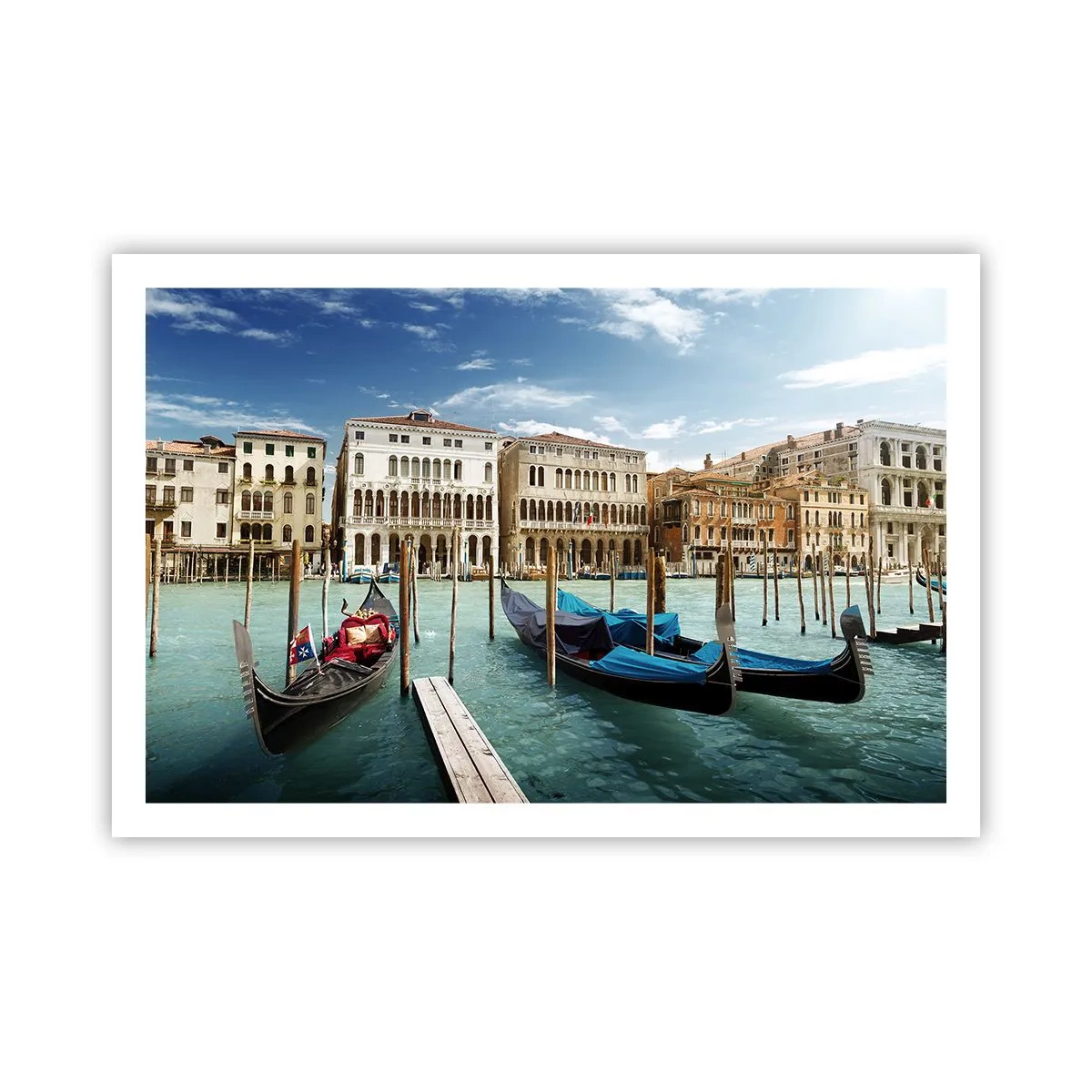 Poster - Palazzi nel blu - 91x61 cm