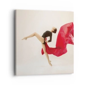 Quadro su tela - Stampe su Tela - Rosso e nero - 40x40 cm