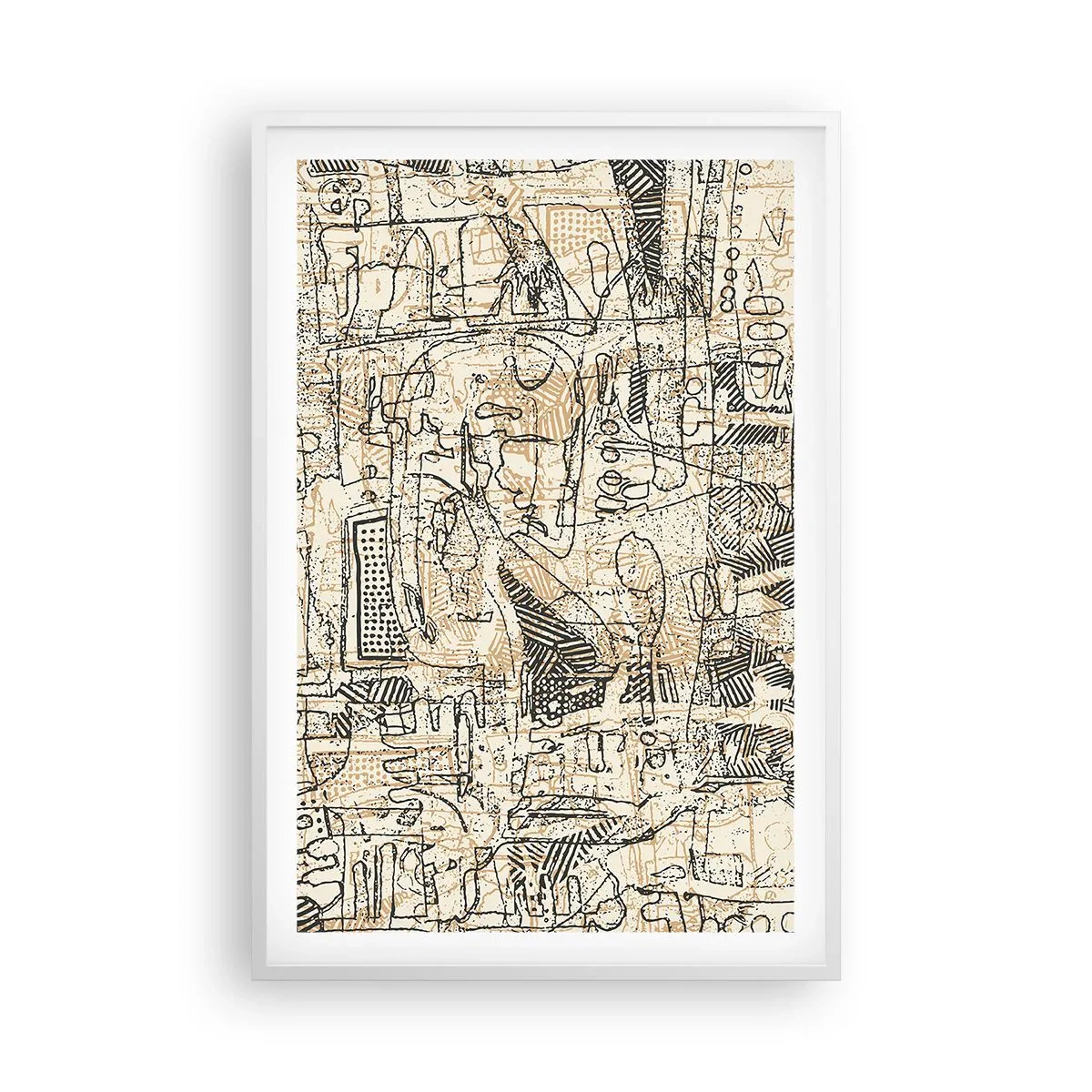 Poster in cornice bianca - In attesa di essere decifrato - 61x91 cm