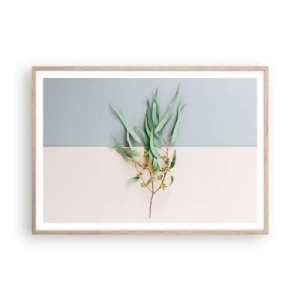 Poster in cornice rovere chiaro - Delicatezza pastello - 100x70 cm