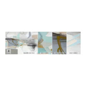 Campione di Fotomurale Adesivo Deluxe Sticker - Astrazione nebulosa - Astrazione, Pezzo, Luminoso - 100x30 cm