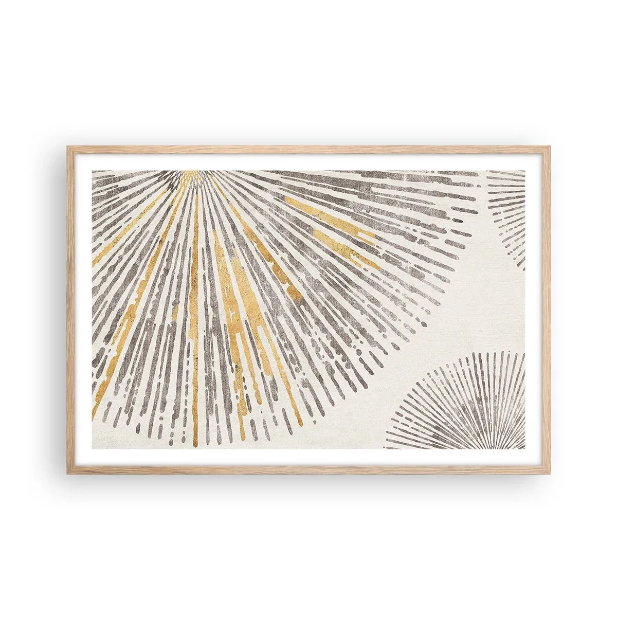 Poster in cornice rovere chiaro - La bellezza dei raggi - 91x61 cm