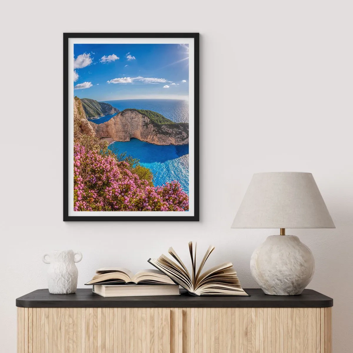 Poster in cornice nera - Le mie grosse vacanze greche - 61x91 cm