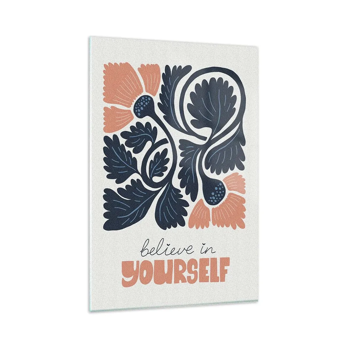 Quadro su vetro - E qui fiorisci - 80x120 cm