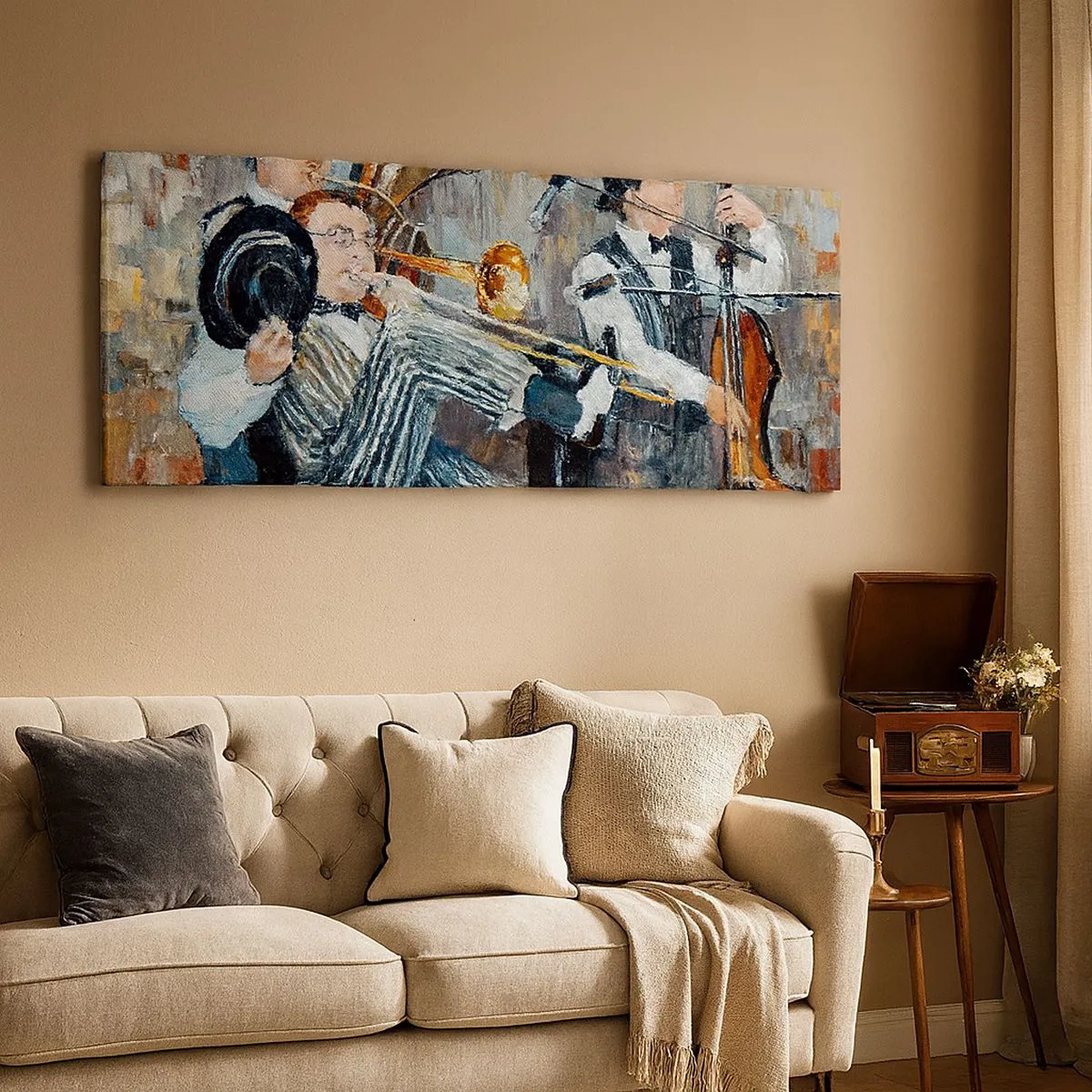 Quadro su tela - Stampe su Tela - Tutto il jazz - 100x40 cm