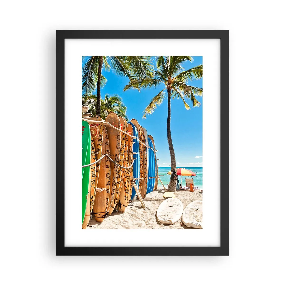 Poster in cornice nera - Divertimento sotto il sole - 30x40 cm