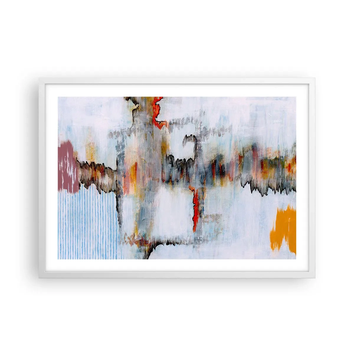 Poster in cornice bianca - Scritto sull'acqua - 70x50 cm