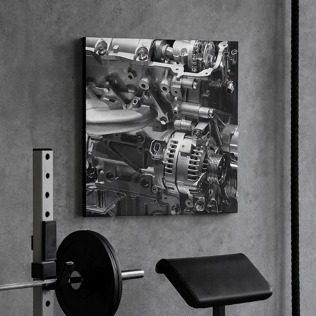 Quadro su tela - Stampe su Tela - D'acciaio, bello, forte - 30x30 cm