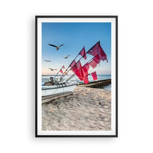 Poster in cornice nera - Meritato riposo - 61x91 cm