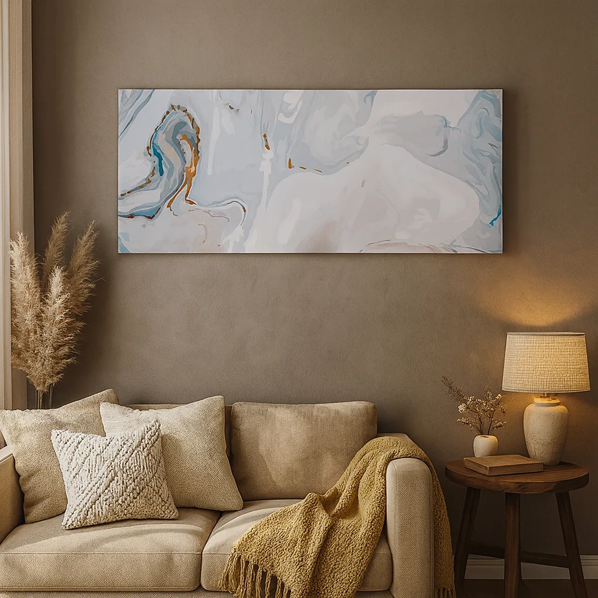 Quadro su tela - Stampe su Tela - Bianchi sovrapposti - 30x30 cm