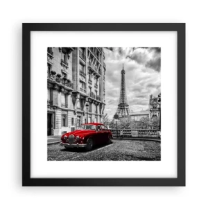 Poster in cornice nera - Predatore in città - 30x30 cm