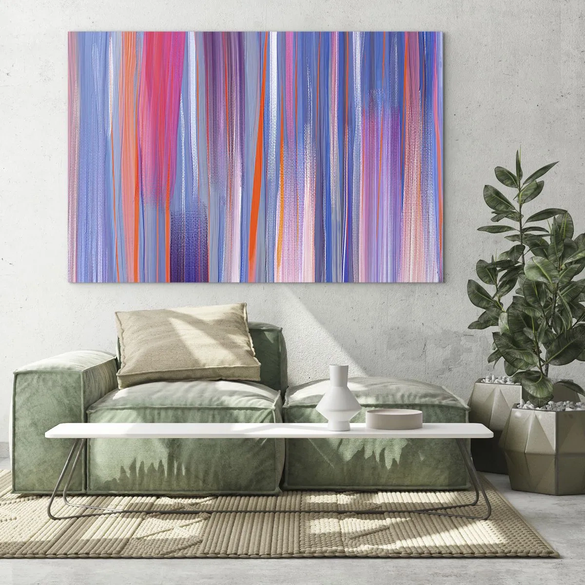 Quadro su vetro - Ascensione arcobaleno - 70x50 cm