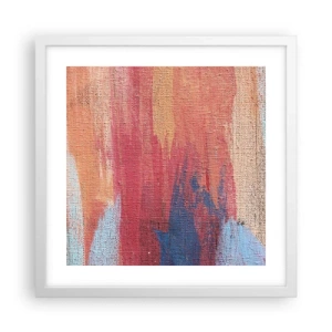 Poster in cornice bianca - Colando con l'arcobaleno - 40x40 cm