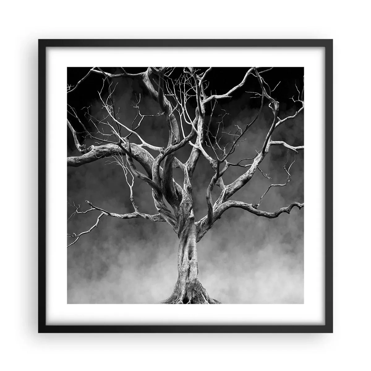 Poster in cornice nera - Primordiale e sacro - 50x50 cm