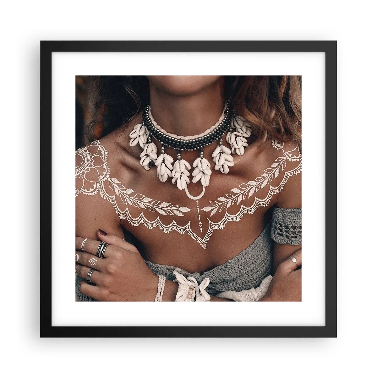 Poster in cornice nera - Talismani, rituali di femminilità - 40x40 cm