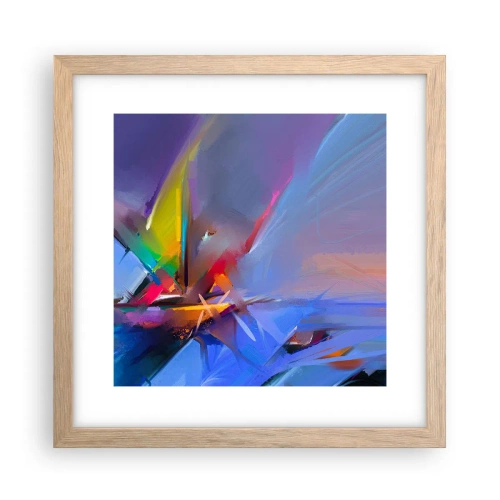 Poster in cornice rovere chiaro - Eliche come un uccello - 30x30 cm