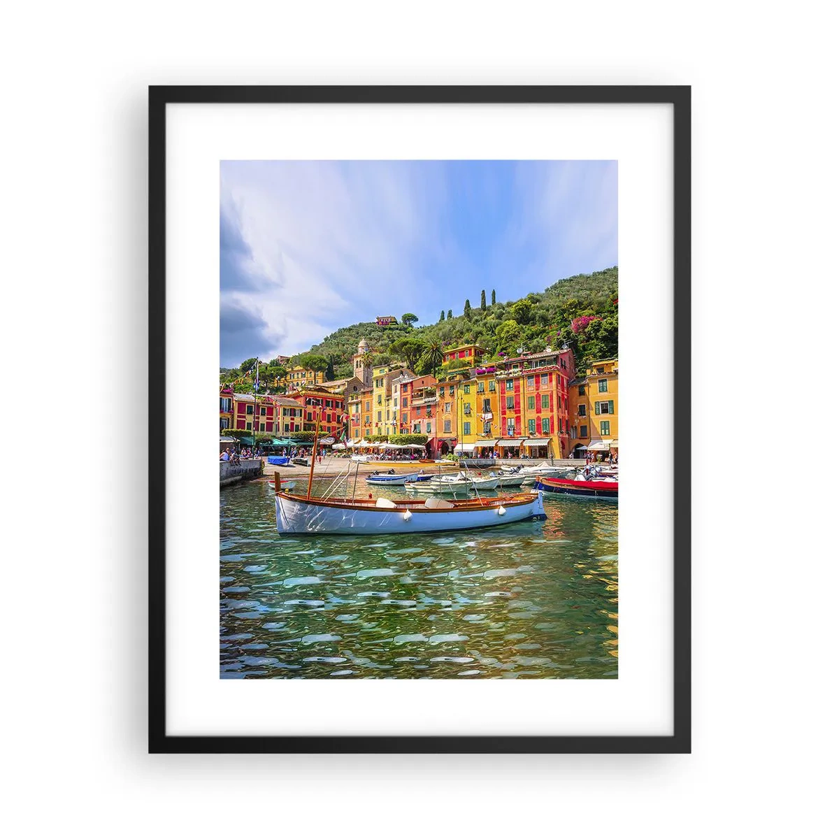 Poster in cornice nera - Mattino italiano - 40x50 cm
