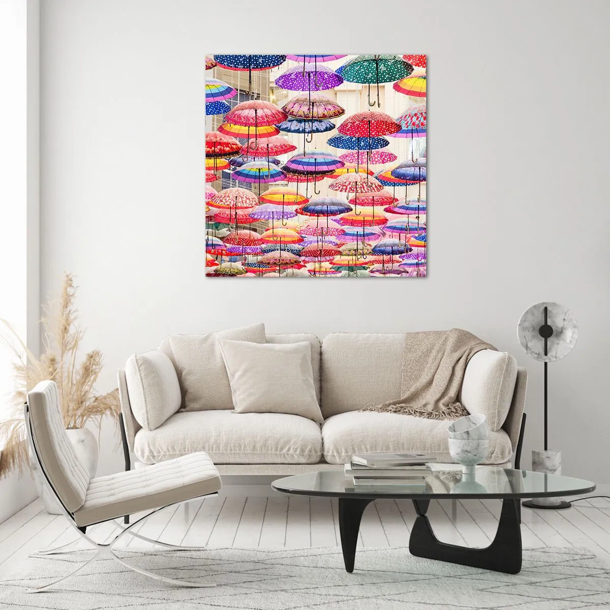 Quadro su vetro - Prato cittadino - 60x60 cm