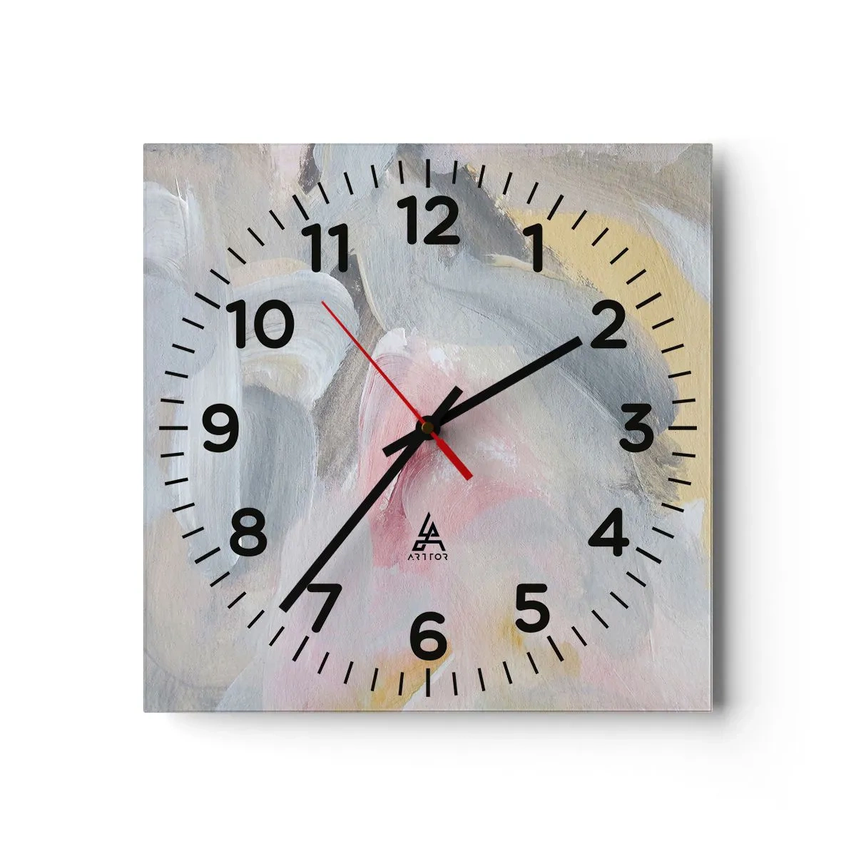 Orologio da parete - Orologio in Vetro - Nel mondo pastello - 30x30 cm