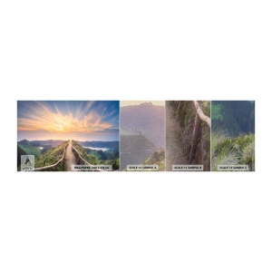 Campione di Fotomurale Premium Canvas - Vicino al cielo - Paesaggio montano, Natura, Tramonto - 100x30 cm