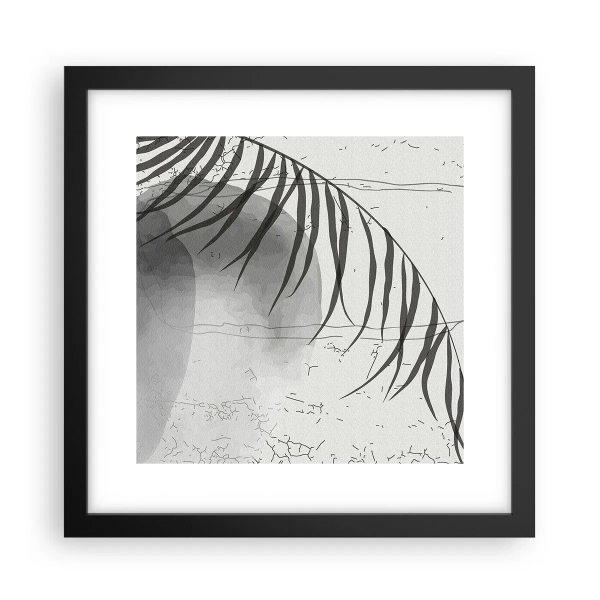 Poster in cornice nera - La delicata esoticità della natura - 30x30 cm