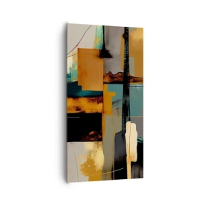 Quadro su tela - Stampe su Tela - Astrazione: luci e ombre - 65x120 cm