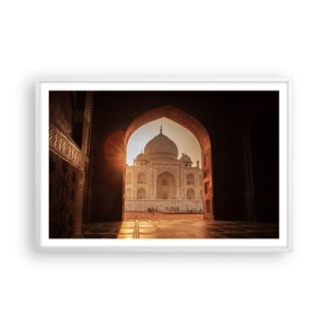 Poster in cornice bianca - Monumento all'amore ultraterreno - 91x61 cm