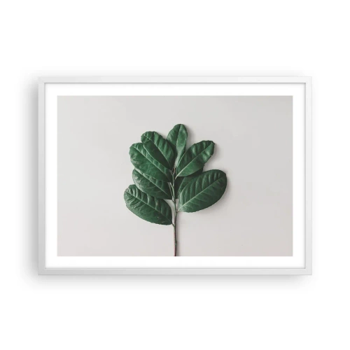 Poster in cornice bianca - Il disegno della natura stessa - 70x50 cm