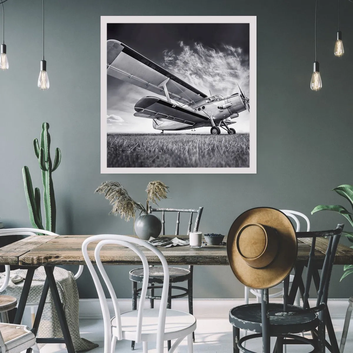 Poster - Giramondo alato  - 60x60 cm