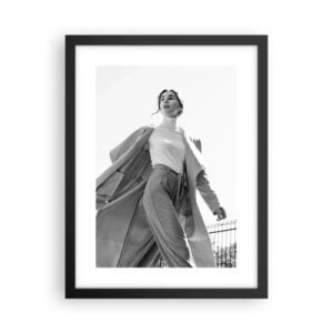 Poster in cornice nera - Vieni con me? - 30x40 cm