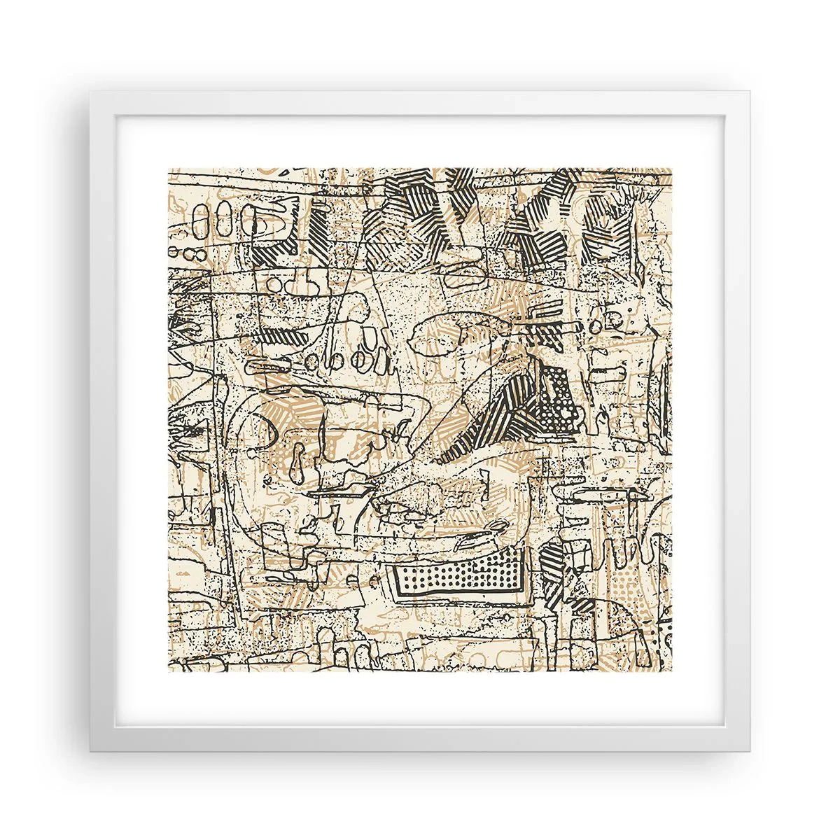 Poster in cornice bianca - In attesa di essere decifrato - 40x40 cm