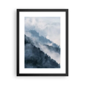 Poster in cornice nera - La mistica dei monti - 30x40 cm